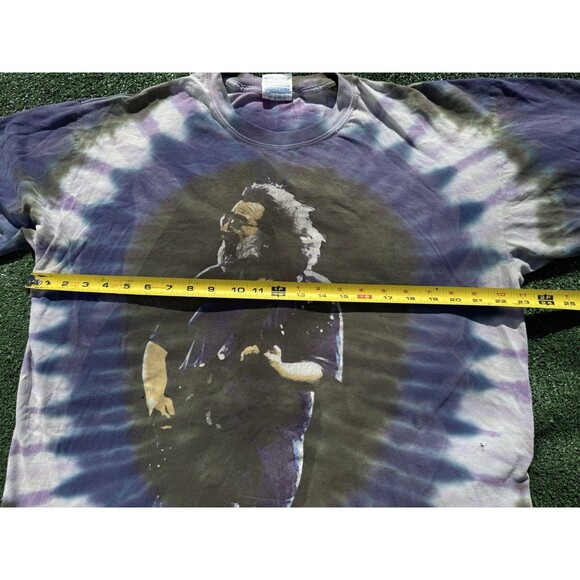 Vintage 1995 Jerry Garcia Purple Tie Dye Size Large T-Shirt XL Grateful Dead - Picture 8 of 13